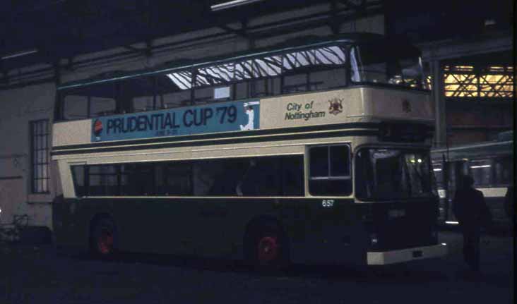 Nottingham Leyland Atlantean AN68 East Lancs 657